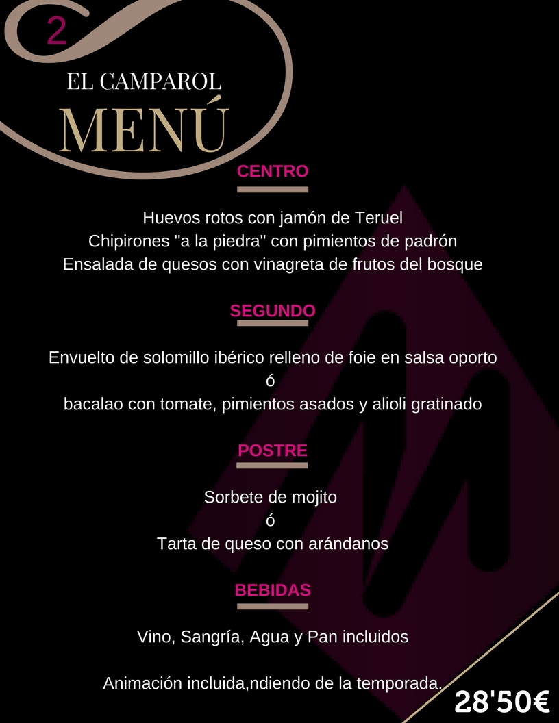 Menu 2 El Camparol