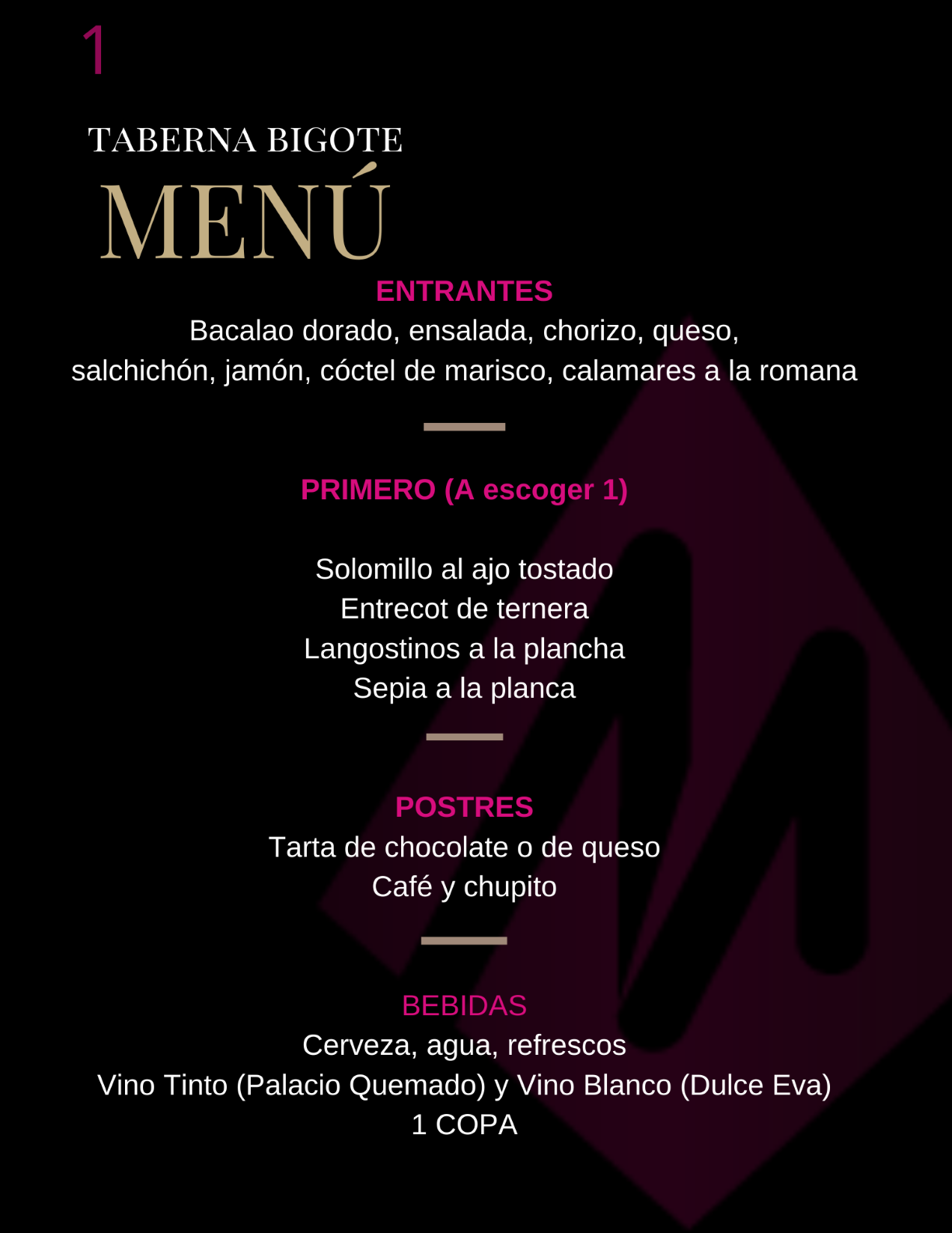 taberna bigote menu 1