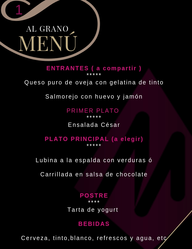 Restaurante para grupos en Cordoba - Al Grano - Martin Espectaculos