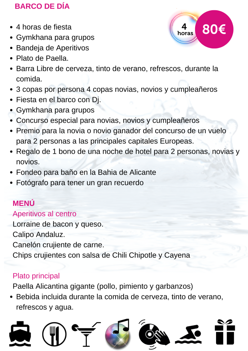 Fiesta en Barco Alicante 1 Fiesta en Barco Alicante 1