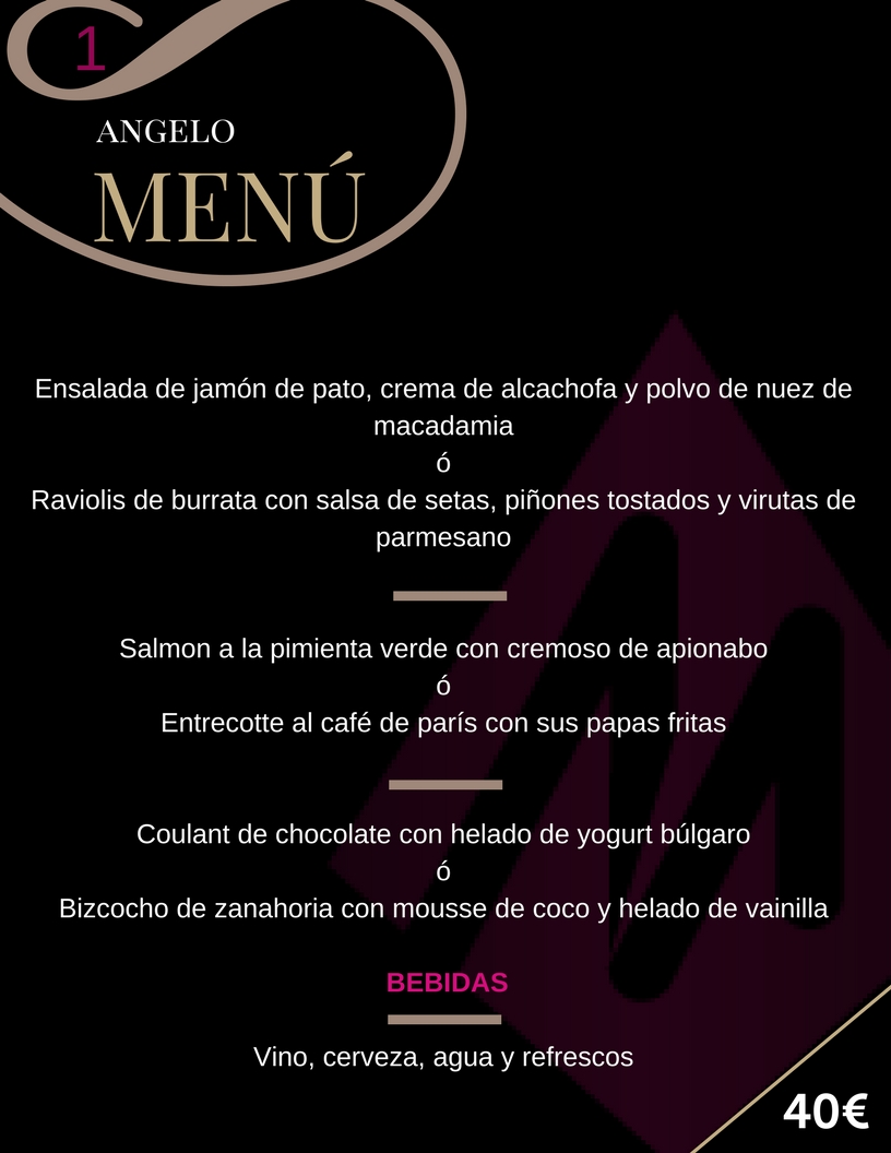 ANGELO MENU IBIZA ANGELO MENU IBIZA